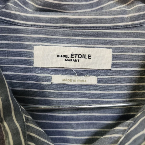 Isabel Marant Étoile Seen Striped Cotton Shirt Dress size 36